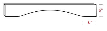 AMR-VAL36 Amesbury Mist Recessed RTA Valance