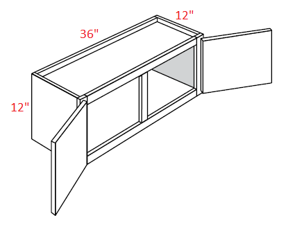 AM-W3312 Amesbury Mist RTA 33x12 Wall Cabinet