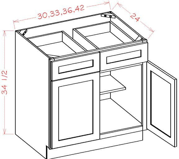 AB-B33 Horizon Blue RTA 33" Base Cabinet