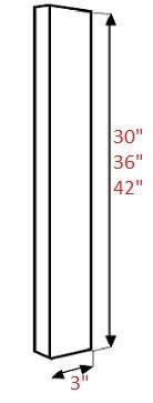AMR-WF336 Amesbury Mist Recessed RTA 3x36 Filler