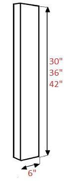AMR-WF636 Amesbury Mist Recessed RTA 6x36 Filler