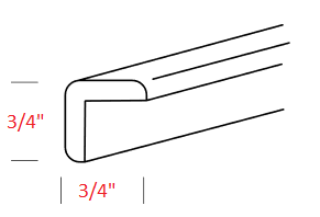 HWO-OCM8 Harbor Natural RTA Outside Corner Molding