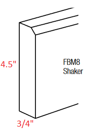 AWR-FBM8-S Amesbury White Shaker RTA Furniture Base Molding Shaker