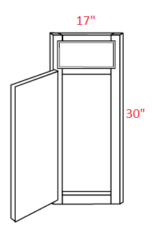 EB22-CSF36 Elegant Dove 36" Corner Sink Base Front 