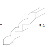 L10-RCRMS Luxor White RTA Traditional Crown Molding