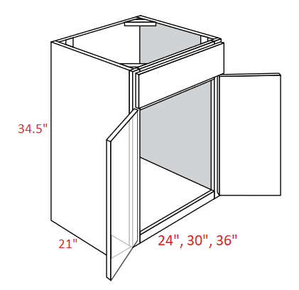 FB27-V3621 Fashion Ocean Assembled Vanity Sink Base cabinet