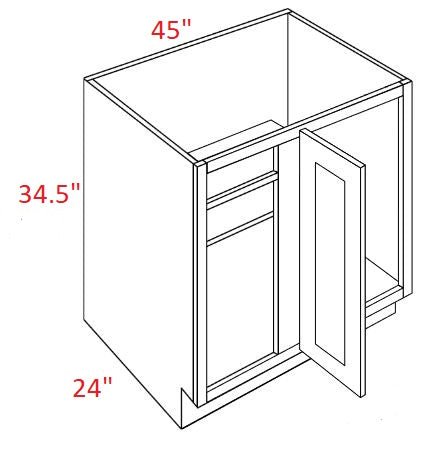 EB10-BLB45/48 Elegant White Corner Base Cabinet – RTA Wood Cabinets