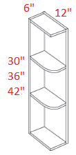 M41-WS30 Polar Grey Assembled Knick Knack Wall shelf