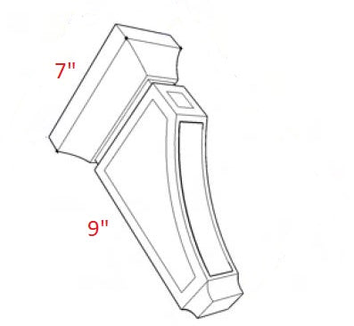 HSC-CBS Harbor Brown RTA Decorative Corbel