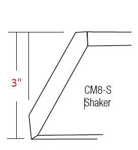 AB-CM8-S Horizon Blue RTA Crown Molding Shaker