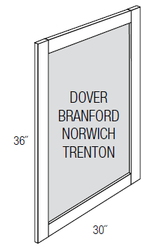 VET-MR3036 Essex Truffle RTA Vanity Mirror