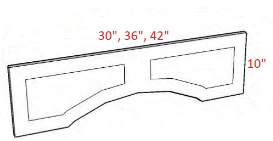 HSW-RPAV42 Harbor White RTA Valance