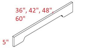 DS-VAL42 Horizon White RTA Arched Valance