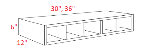 FB10-WC36 Fashion White Wine Cubby