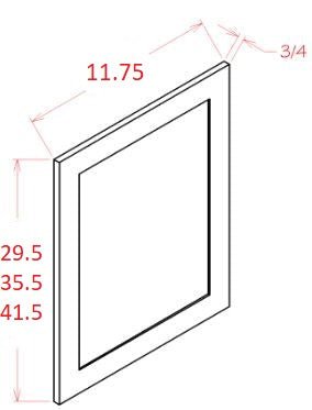 DS-D1236 Horizon White RTA Wall Decorative End Panel